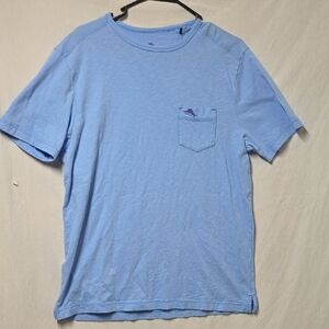 Tommy Bahama Blue Front Pocket Crewneck Tee Size Small